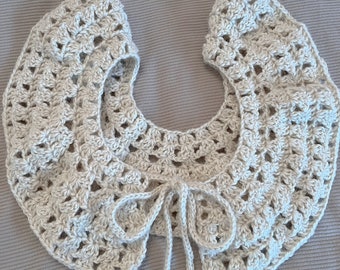 multi way collar | handmade crochet ruffled detachable collar made to order custom colours mellowcholic.