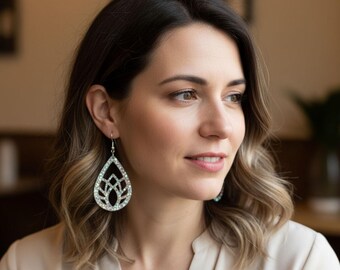 Hazelnut Glow Statement Hoops