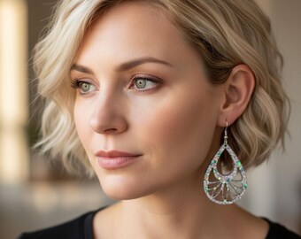 Aurora Gemstone Teardrops