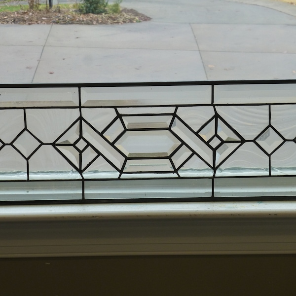 Clear Stained Glass Panel Etsy