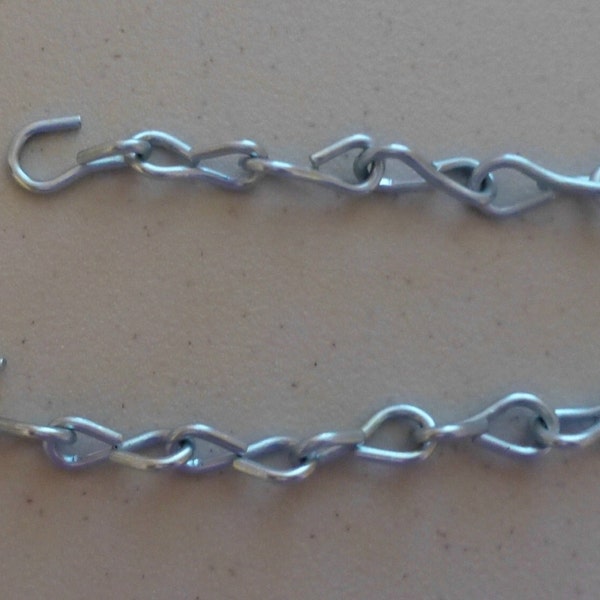 SILVER #16 Jack Chain for hanging stained glass various lengths