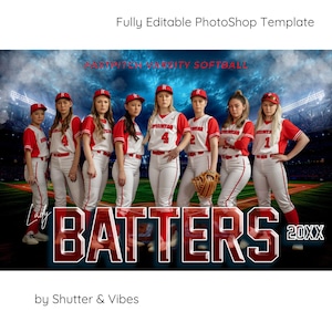 Szablony plakatów do softballu w Photoshopie, szablony fotografii sportowej, tło PSD, banery na wieczór seniorów, plakat drużyny Stadium Lights Softball