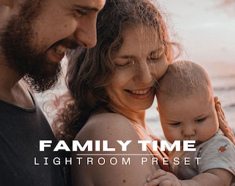 Ustawienia wstępne programu Family Time Lightroom: Ciepłe filtry kinowe (urządzenia mobilne i komputery)