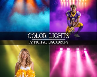 Friday Night Lights Overlays: Sports Photography Backdrops (Digital Download)