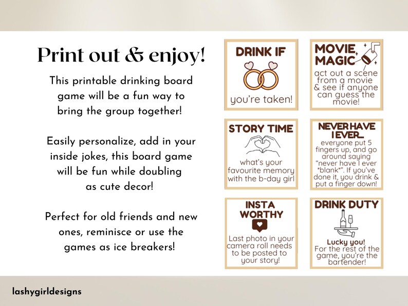 Tini Bit Older Birthday Board Game Espresso Martini Birthday Party Decor Girls Night Games Printable Drinking Board Game Bachelorette Board image 5