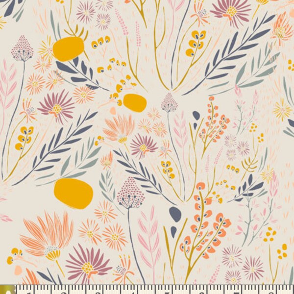 Wispy Daybreak Aura | Morning Walk | Leah Duncan | Art Gallery Fabrics | MWK-2120 | Southwestern Modern Floral Fabric | Sold by the 1/2 yard