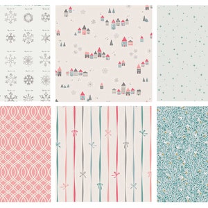 A Quiet Christmas Curated Bundle | Little Town by Amy Sinibaldi | Holiday Fabric Bundle | Art Gallery Christmas