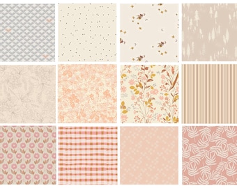 Delicate Balance Curated Bundle | Delicate Colors and Patterns | Pink Yellow Gray | Bonnie Christine Amy Sinibaldi | Art Gallery Fabrics