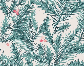 Be Merry | Little Town | Amy Sinibaldi | Art Gallery Fabrics | LTO-8236 | Christmas Tree Branches | Sold by the 1/2 Yard