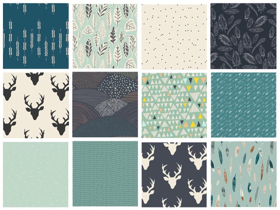 Woodland Fabrics for Quilting Dark Quilt Fabrics Hello Bear Quilt