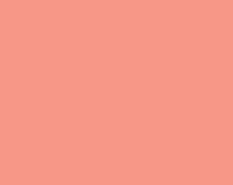 Grapefruit | Pure Elements | Art Gallery Fabrics | PE-450 | Solid Bright Coral Quilt Backing Fabric | Sold by the 1/2 Yard