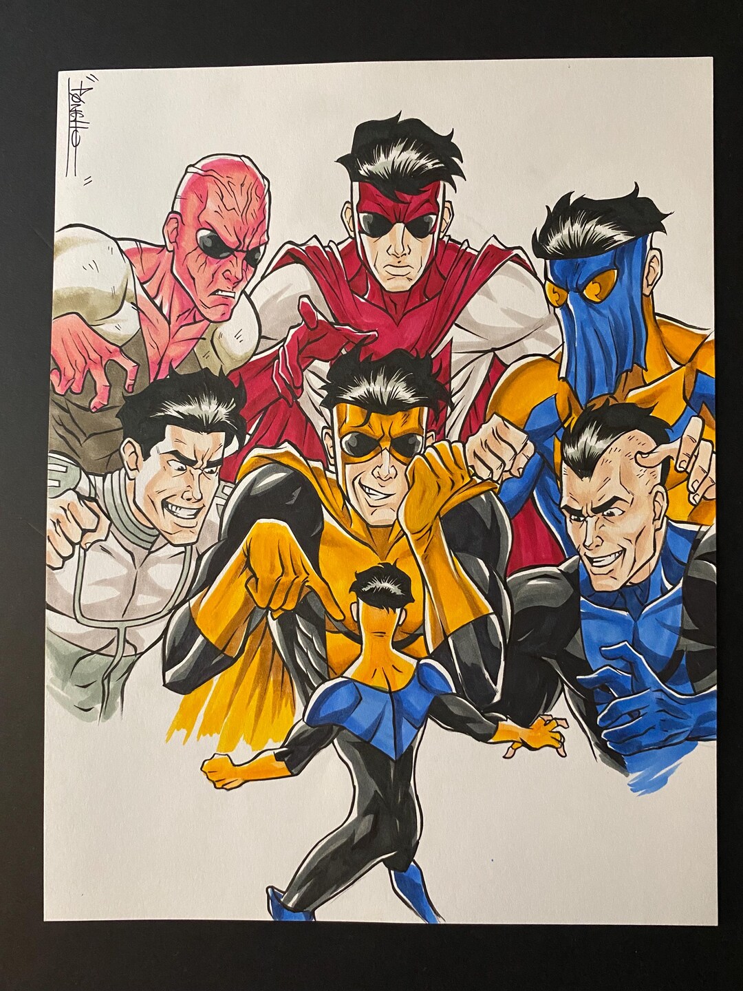 Invincible Variations Drawing Invincible Variants Original Drawing by “PØNCHO” - Etsy