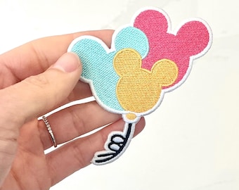 Disney Iron on Patch, Mickey Balloons Patch