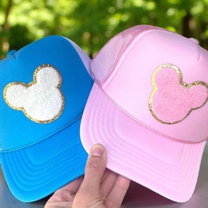 Disney Chenille Patch Customized Trucker Hat, Minnie Trucker Hat, ALL SIZES