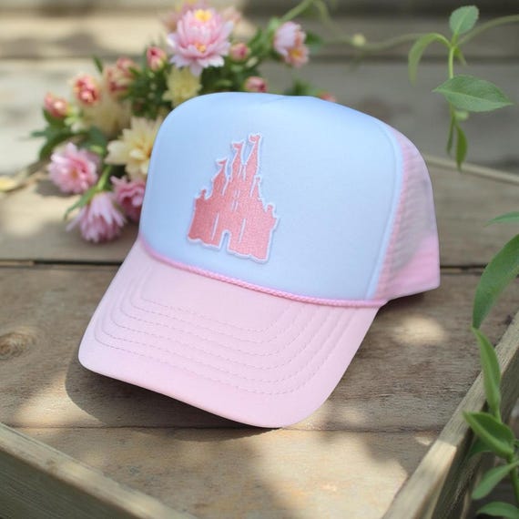 Disney Pink Cap with Castle Design Kids Castle Baseball Hat - Light Pink – Harding Lane main image 3
