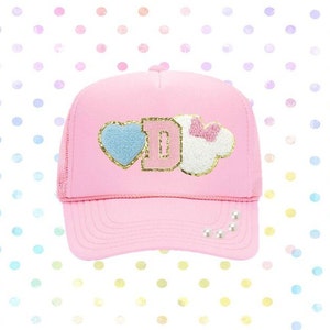 Disney Customized Chenille Patch Trucker Hat, ALL SIZES