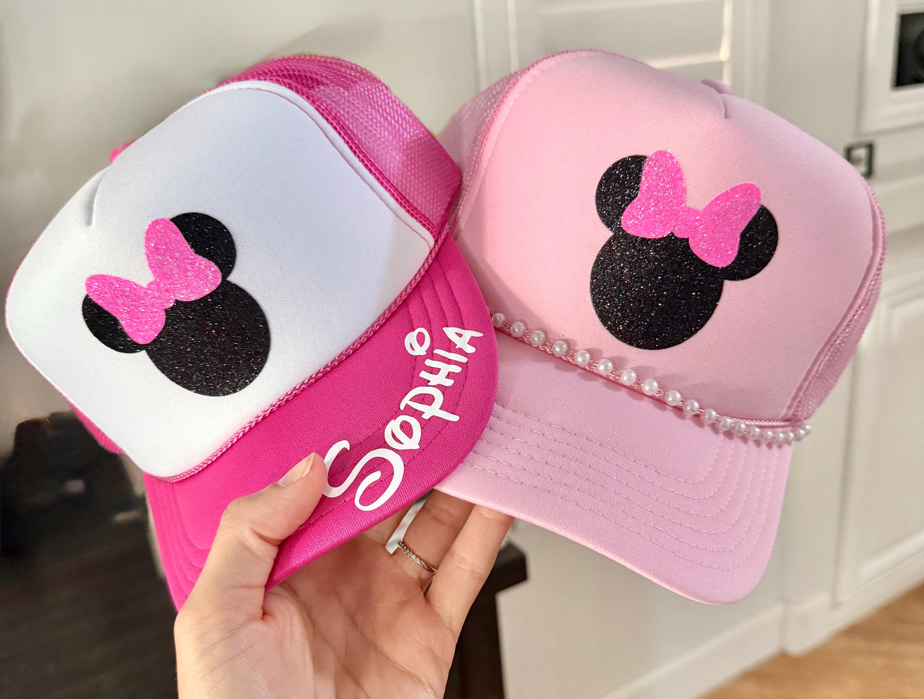 Custom Disney Minnie & Daisy Girls Just Wanna Have Fun Trucker Custom Disney Trucker Hat: Minnie Mouse, Personalized  main image 2