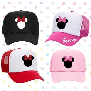 Minnie Mouse Customized Trucker Hat, Disney Trucker Hat, ALL SIZES