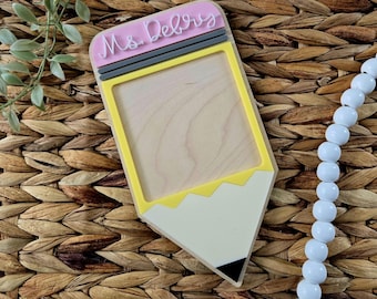 Teacher appreciation gift for educator desk accessories teacher end of year gift back to school sticky note holder personalized gift teacher