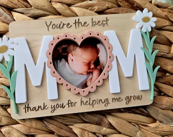Mother's Day Floral Fridge Photo Magnet