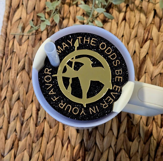 Mockingjay Cup topper for stanley cup topper name plate for stanley cup tumbler topper Hunger Games cup topper for stanley Cup Topper