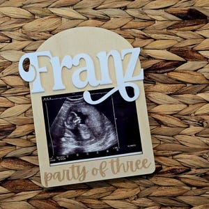 Personalized Ultrasound Frame Baby Shower Gift Custom Baby Sonogram Photo Frame Pregnancy Keepsake New Baby Gift Magnetic Photo Frame