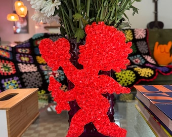 Vintage Valentine’s Day 1960s Melted Plastic Popcorn | Cupid, Red Heart
