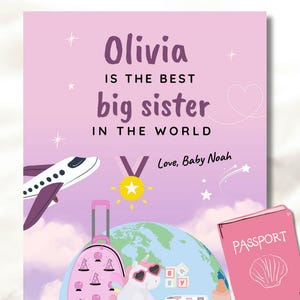 Personalized Big Sister Book: Custom Sibling Gift, Photos Included