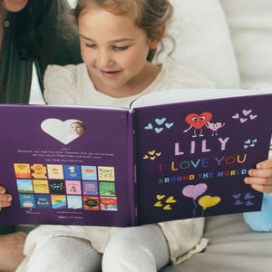Livre personnalisé pour enfants Saint-Valentin Cadeau bébé pour nouveau-né Cadeau personnalisé pour bébé Cadeau pour nouveau-né Livre Je t'aime personnalisé