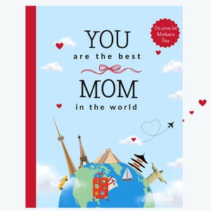 Personalized First Mother&#39;s Day Book – &quot;Mom is the Best!&quot; Custom Gift for Mum- Mother&#39;s Day Book - Unique Keepsake for 1st Mothers Day