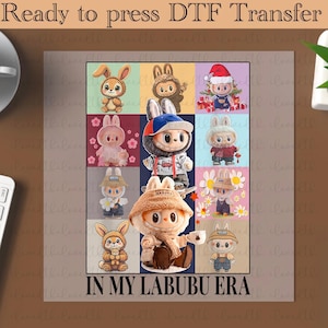 In my era Doll Cartoon dtf, Color Doll dtf, Pink Cartoon Character ready to press ,Heat Transfer, Girl or Woman Transfer