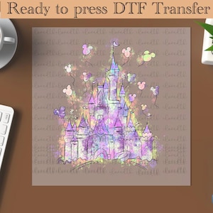 Disney CastleReady To Press,Disney Heat Transfer,Magic Castle Dtf,Castle Dtf, Family trip dtf,Disney Girl or Woman Transfer