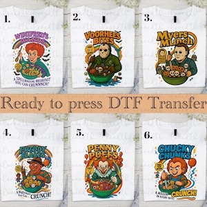 Halloween Evils dtf, Halloween Funny Horror Character dtf, Horror Movie Characters dtf, Halloween Witch Dtf,Scary Movies Spooky Season dtf