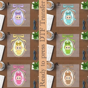Doll Cartoon dtf, Color Doll dtf, Pink Cartoon Character ready to press ,Heat Transfer, Girl or Woman Transfer