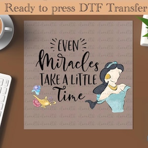 Disney Princess Ready To Press,Disney Heat Transfer, Jasmine DTF, Princess Jasmine DTF, Disney Girl or Woman Transfer