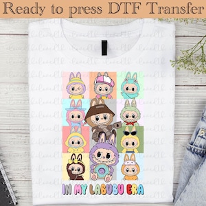 In my era Doll Cartoon dtf, Color Doll dtf, Pink Cartoon Character ready to press ,Heat Transfer, Girl or Woman Transfer