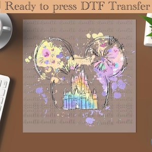 Disney Castle Ready To Press,Disney Heat Transfer,Magic Castle Dtf,Castle Dtf, Family trip dtfDisney Girl or Woman Transfer