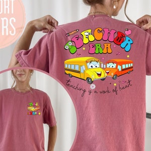 Lehrer-Ära-Unterricht ist eine Arbeit des Herzens Shirt, Comfort Colors® Shirt, Lehreranerkennungs-Shirt, Schulbusfahrer, zurück zu Schule-T-Stück