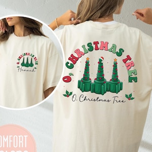 Respiratory Therapist Christmas Shirt, O2 Christmas Tree Shirt, Rockin&#39; Around The Christmas Tree Shirt, ICU Rn RRT, Custom Name RT Shirt