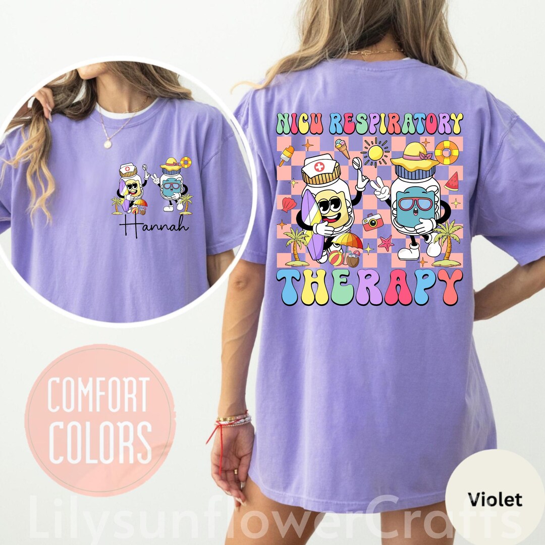 Summer Rrt Nicu Respiratory Therapy Tee, Nicu Summer Nurse Shirt, Nicu Team Nurse ...