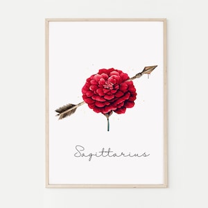 Zodiac Poster Sagittarius I Wall Decor I Star Sign I Astrology  I Sagittarius Art I Home Decor I Zodiac Sagittarius I Digital Download