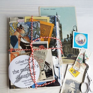 Paper Ephemera Collage Pack - 100 items om te inspireren - vintage en nieuw papier - uitsneden - mooie papieren - cadeau voor knutselaars