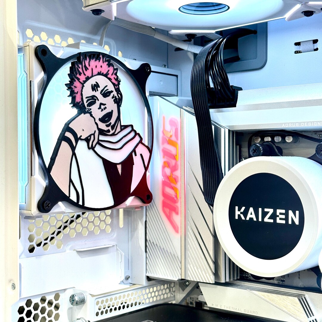 Sukuna Jujustu Kaisen Gaming Computer PC Fan Shroud Grill Cover Custom
