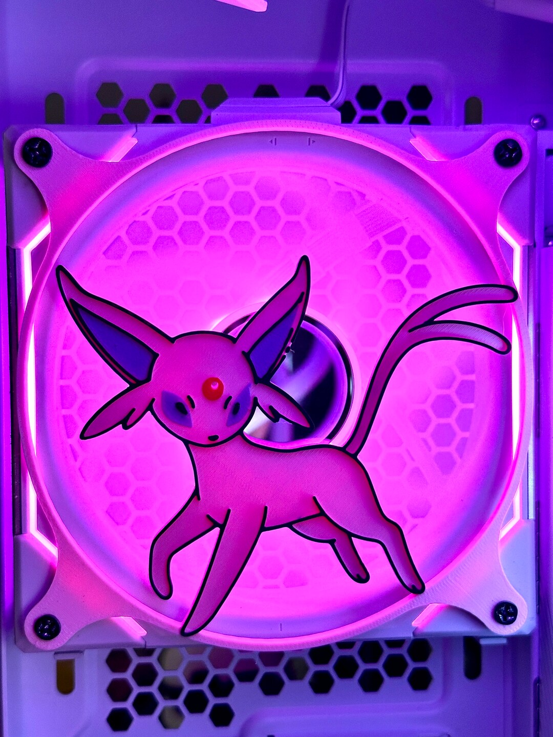 Espeon Pokemon Gaming Computer PC Fan Shroud Grill Cover Custom - Etsy