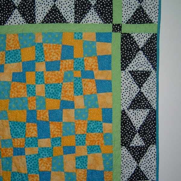 Baby, Toddler or Lap Quilt - Dot Com