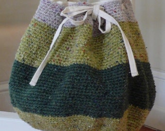 Round Crocheted Project Bag Pattern