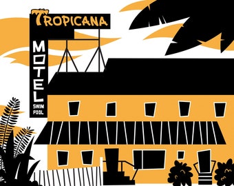 Tropicana Motel Poster - 16" x 20"