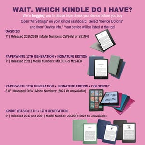 Fråga inte Kindle-skal | Kindle Paperwhite | Kindle Oasis-skal | Boklig | Romantikläsare | Rutig | Smuts | BookTok | Bookstagram | bild 7