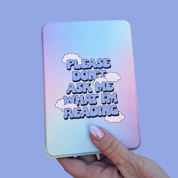 Please Don't Ask Kindle Case | Kindle Paperwhite | Kindle Oasis Case | Bookish | Romance Reader | Checkered | Smut | BookTok | Bookstagram |