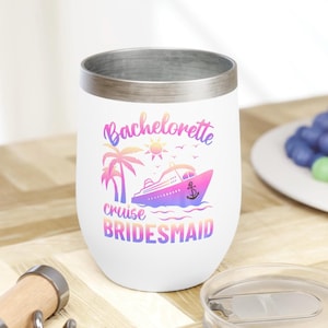 Vaso de vino para despedida de soltera, copa para noche de chicas, regalo de despedida de soltera, vasos para bebidas de Bride Tribe, recuerdo de boda